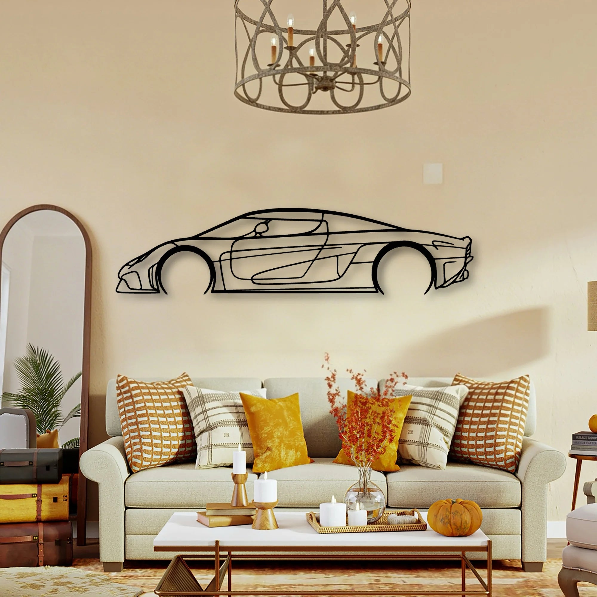Regera Classic Silhouette Metal Wall Art - Tinvibe