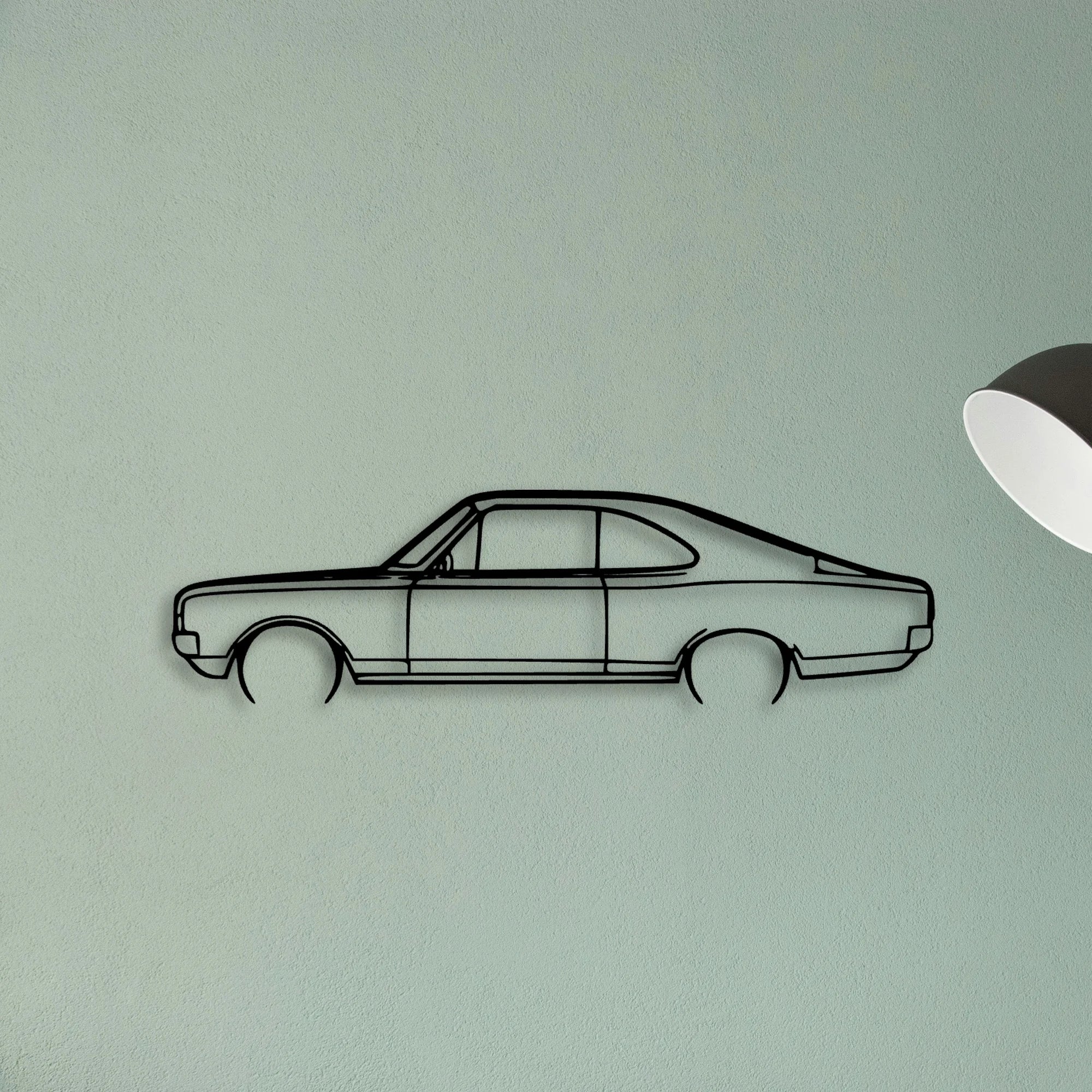 Rekord C 1970 Classic Silhouette Metal Wall Art - Tinvibe