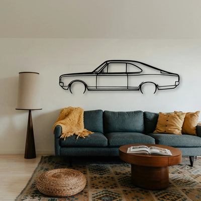 Rekord C 1970 Classic Silhouette Metal Wall Art - Tinvibe