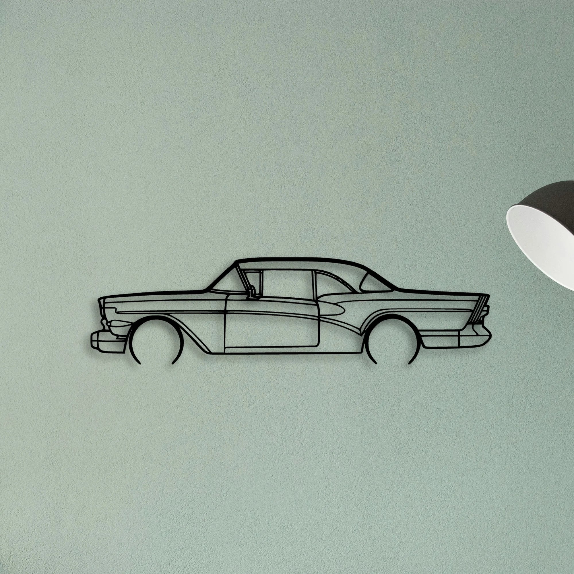 RIV 1957 Classic Silhouette Metal Wall Art - Tinvibe