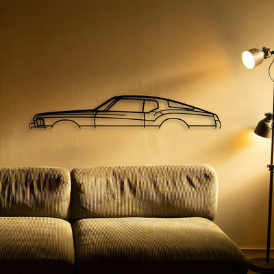 RIV 1973 Classic Silhouette Metal Wall Art - Tinvibe