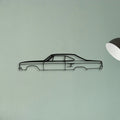 Road Runner 1970 2 Classic Silhouette Metal Wall Art - Tinvibe