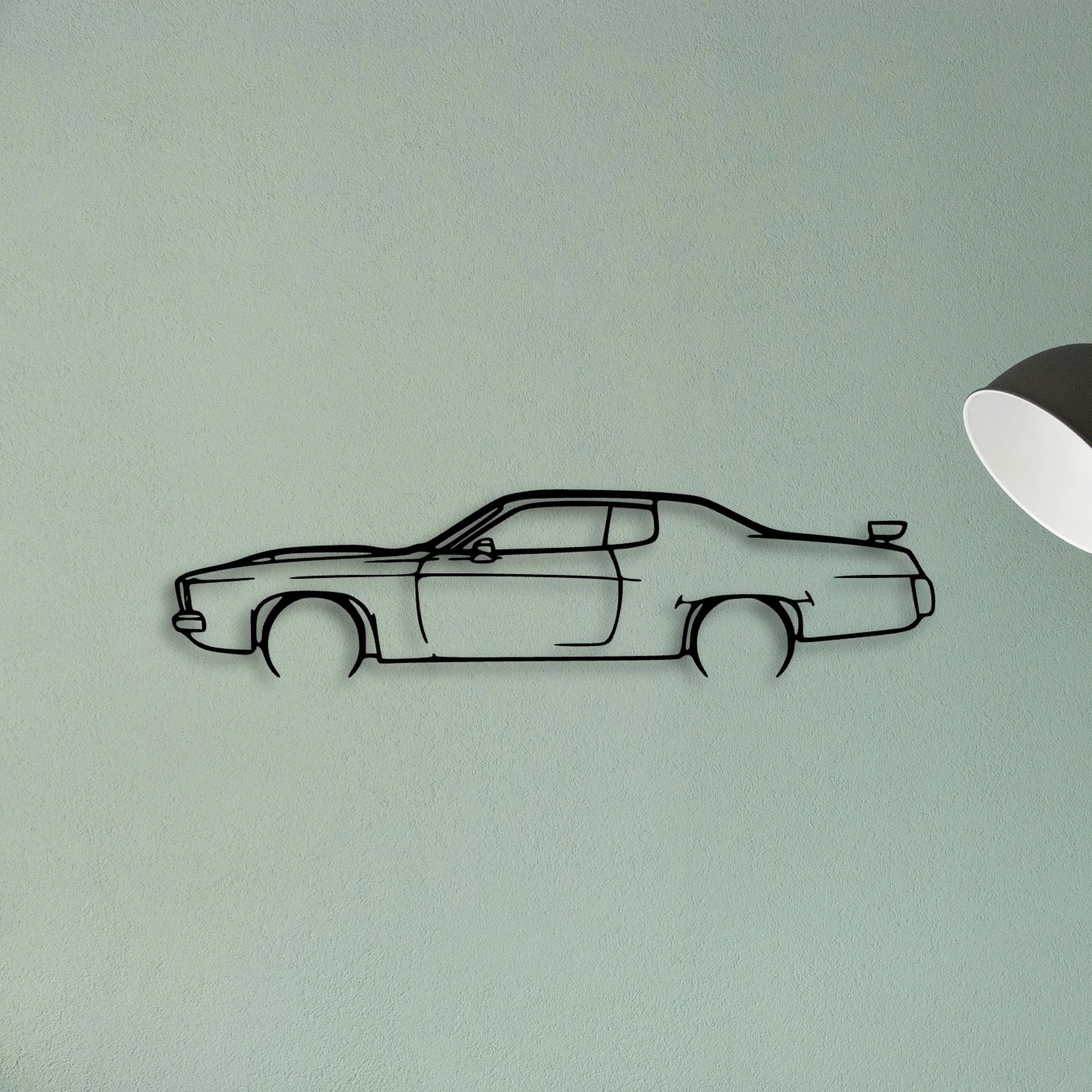 Road Runner 1974 Classic Silhouette Metal Wall Art - Tinvibe