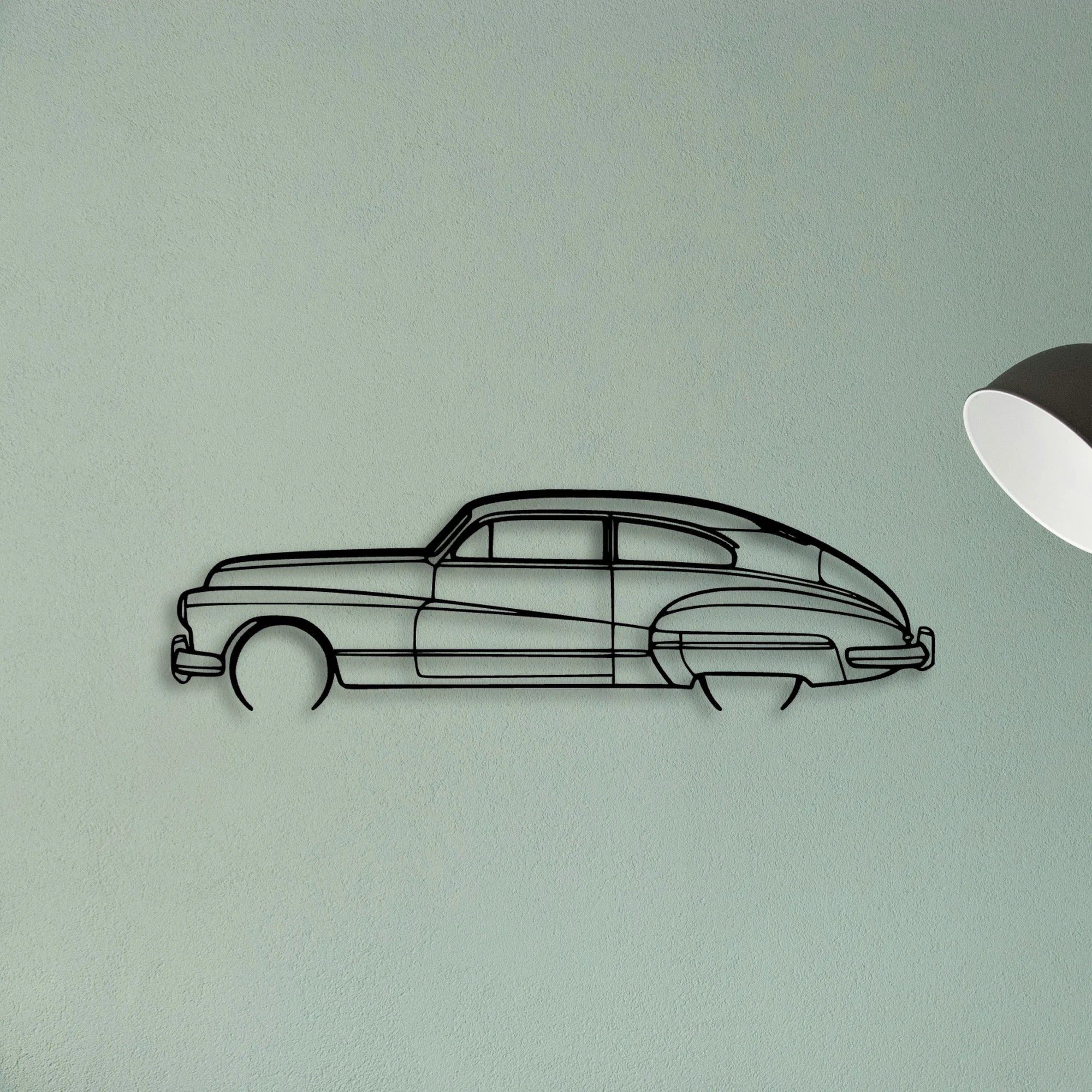 Roadmaster 1948 Classic Silhouette Metal Wall Art - Tinvibe
