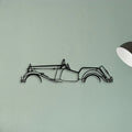 Roadster 1952 Classic Silhouette Metal Wall Art - Tinvibe