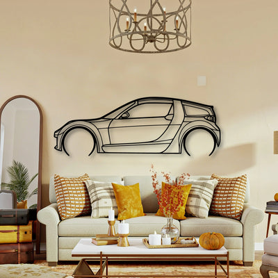 Roadster 2004 Classic Silhouette Metal Wall Art - Tinvibe