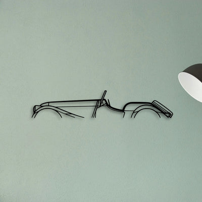 Roadster 3 7 2016 Classic Silhouette Metal Wall Art - Tinvibe