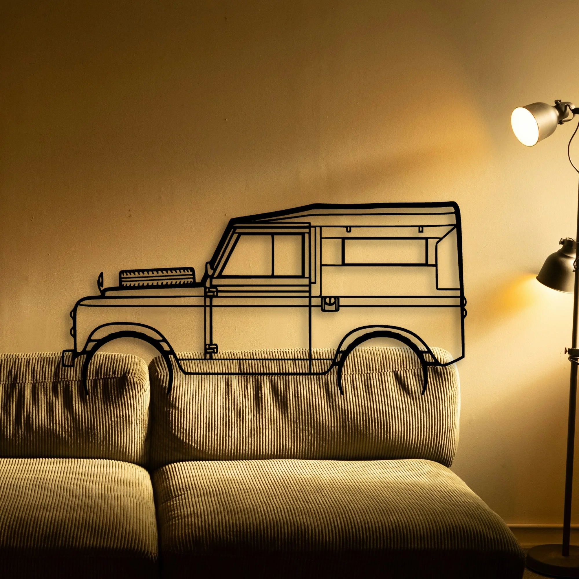 Rover Series 2 1961 Classic Silhouette Metal Wall Art - Tinvibe