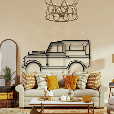 Rover Series 2 1961 Classic Silhouette Metal Wall Art - Tinvibe