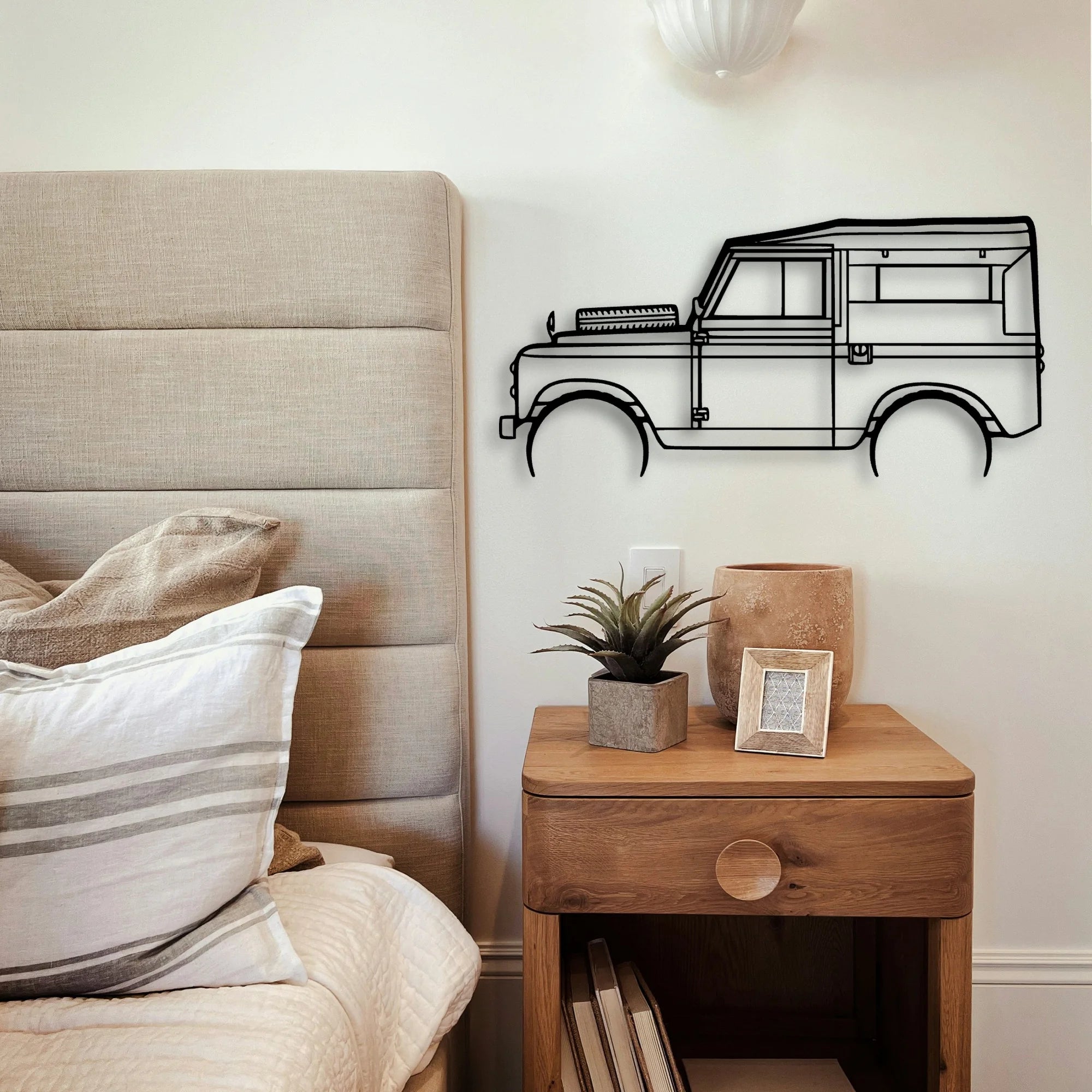 Rover Series 2 1961 Classic Silhouette Metal Wall Art - Tinvibe