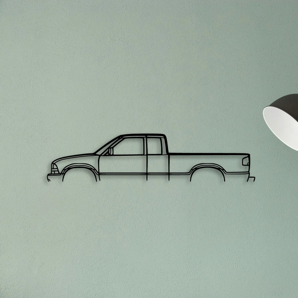 S10 2001 Classic Silhouette Metal Wall Art - Tinvibe