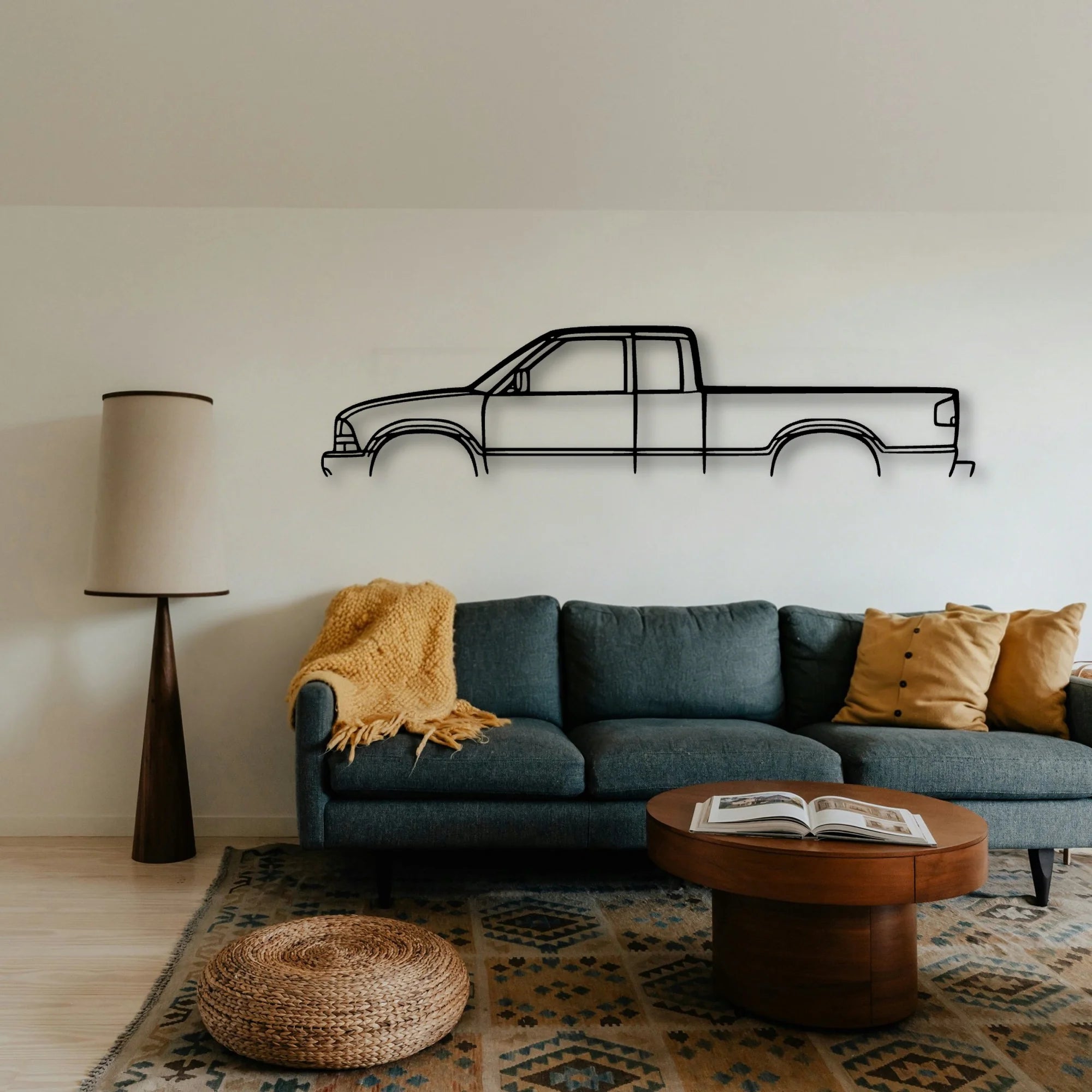 S10 2001 Classic Silhouette Metal Wall Art - Tinvibe