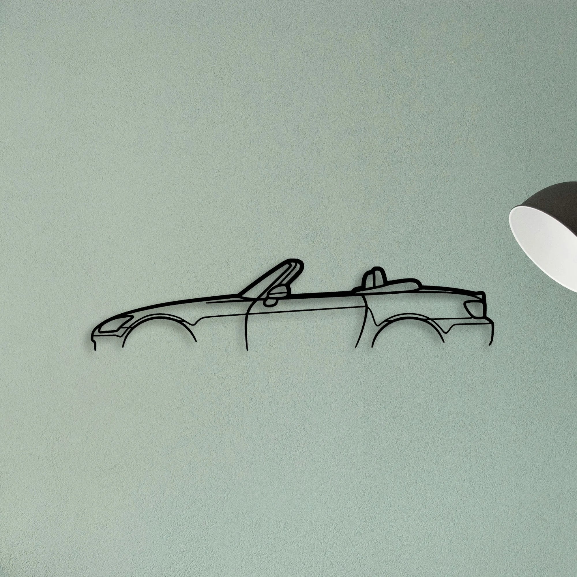 S2000 Classic Silhouette Metal Wall Art - Tinvibe
