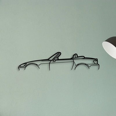 S2000 Classic Silhouette Metal Wall Art - Tinvibe
