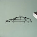 S4 B4 Sedan Classic Silhouette Metal Wall Art - Tinvibe