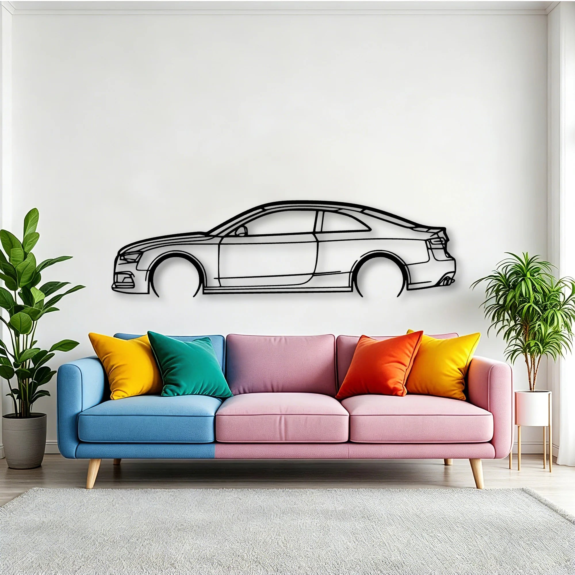 S5 2012 Classic Silhouette Metal Wall Art - Tinvibe