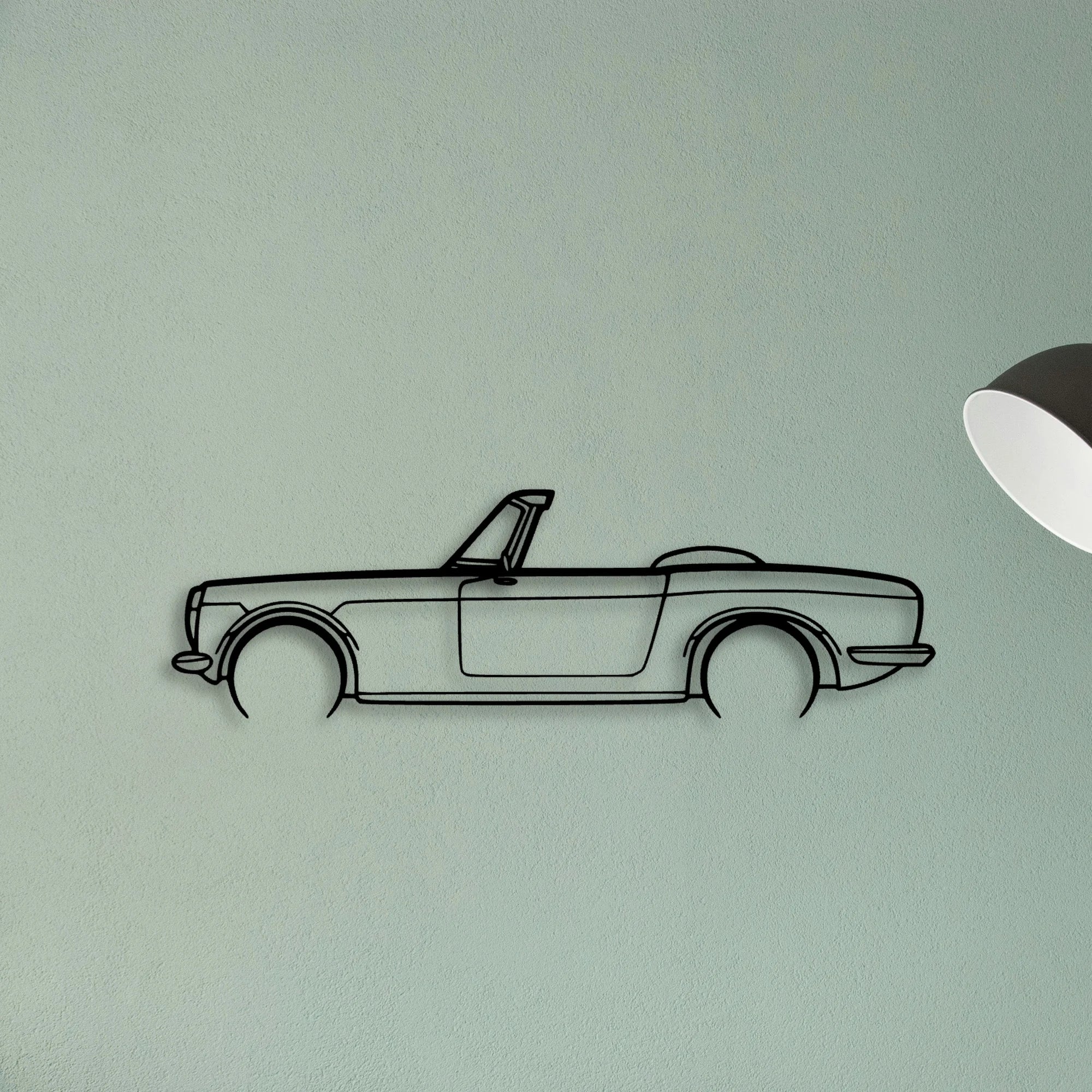 S600 1965 Classic Silhouette Metal Wall Art - Tinvibe