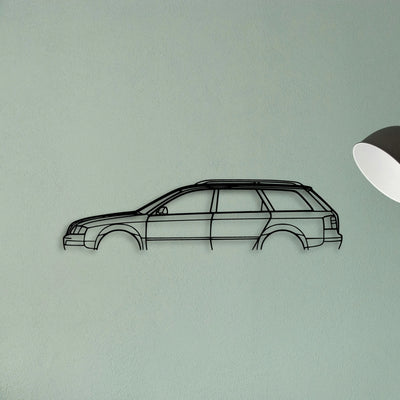 S6 Wagon 2001 Classic Silhouette Metal Wall Art - Tinvibe