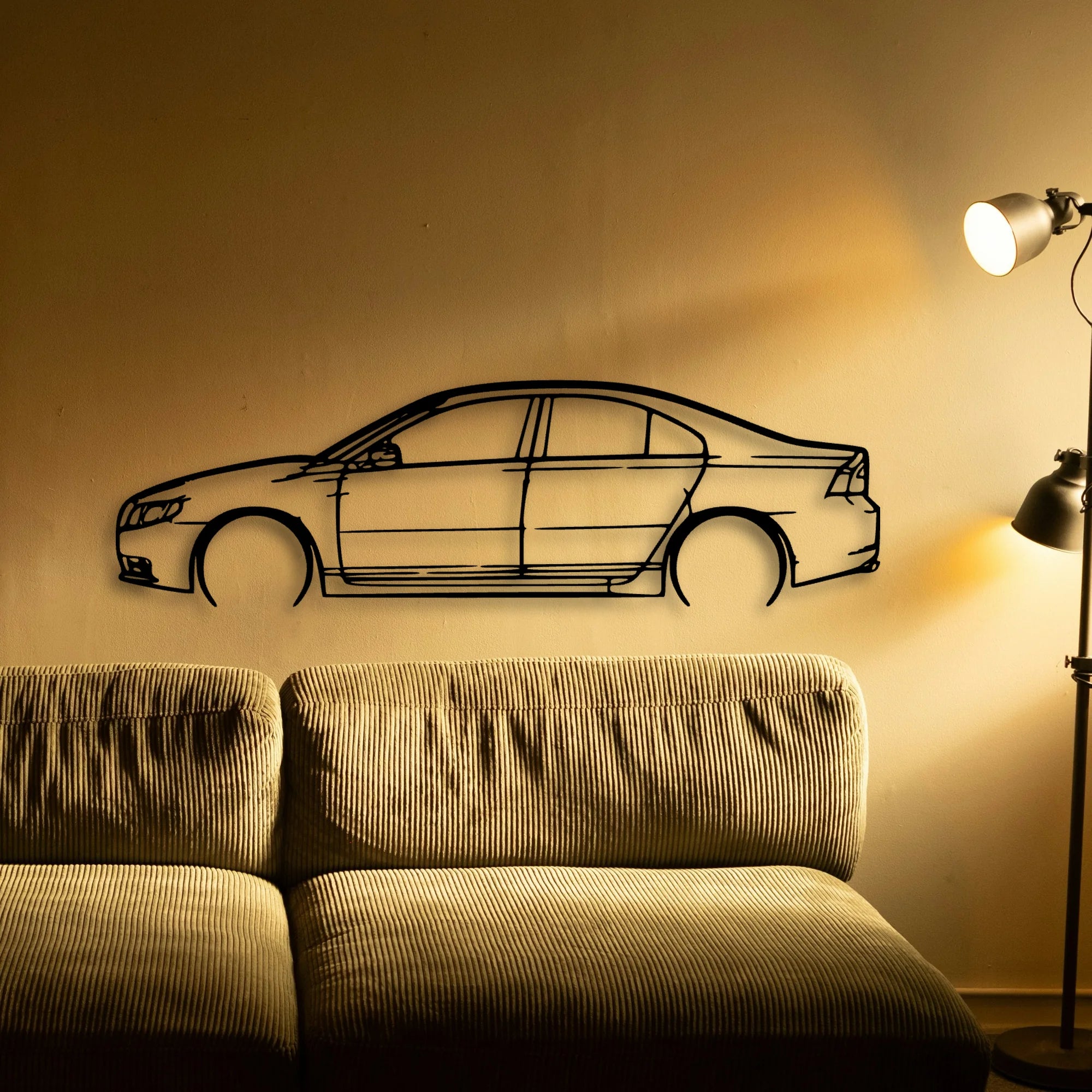S80 2011 Classic Silhouette Metal Wall Art - Tinvibe