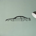 SC300 1999 Classic Silhouette Metal Wall Art - Tinvibe