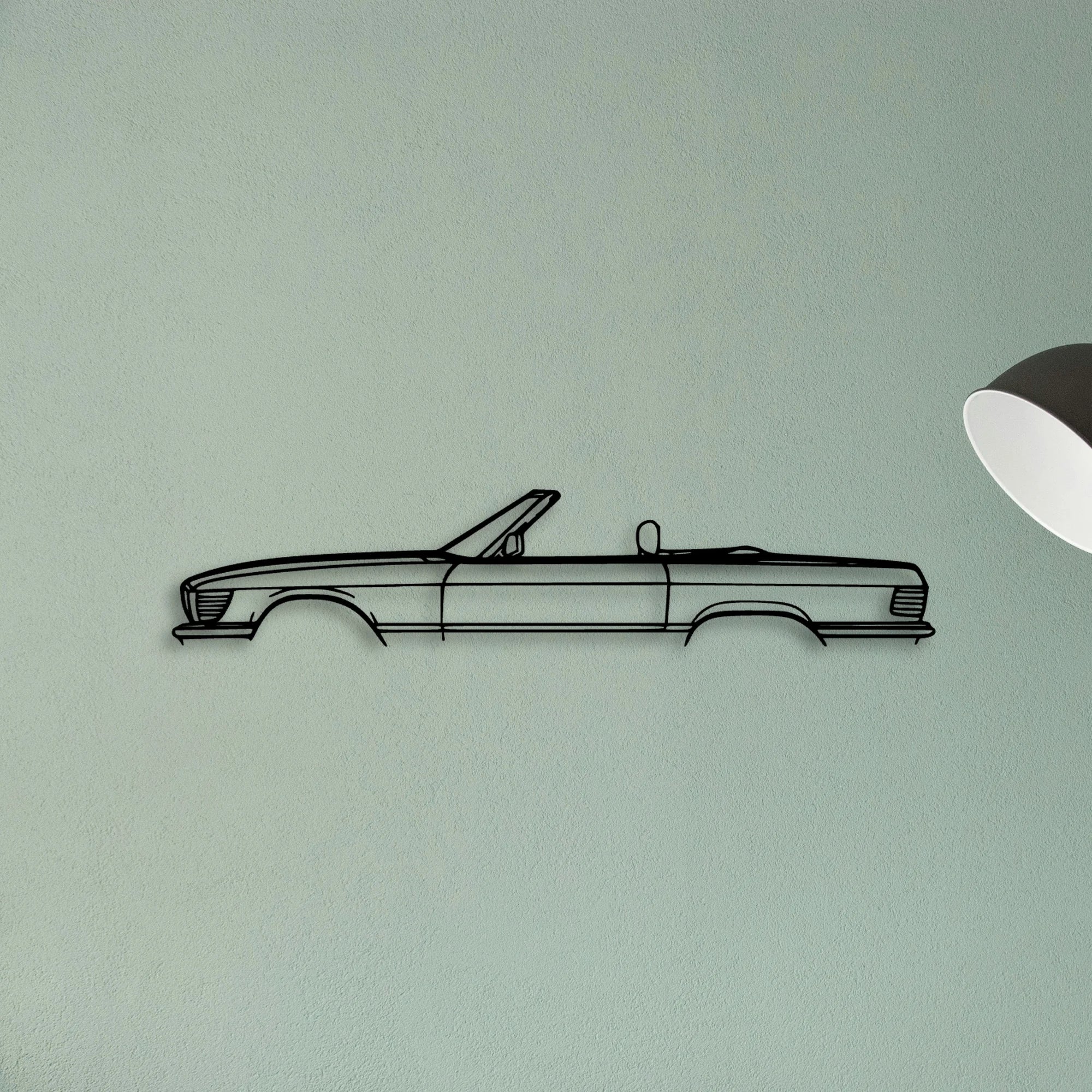 SL 560 1988 Classic Silhouette Metal Wall Art - Tinvibe
