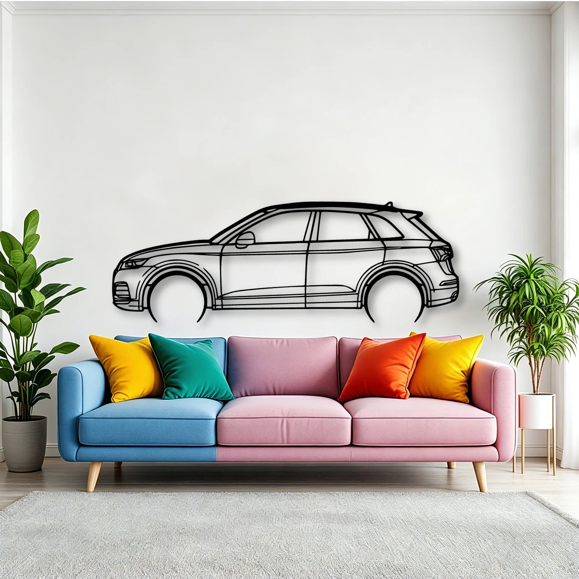 SQ5 2018 Classic Silhouette Metal Wall Art - Tinvibe