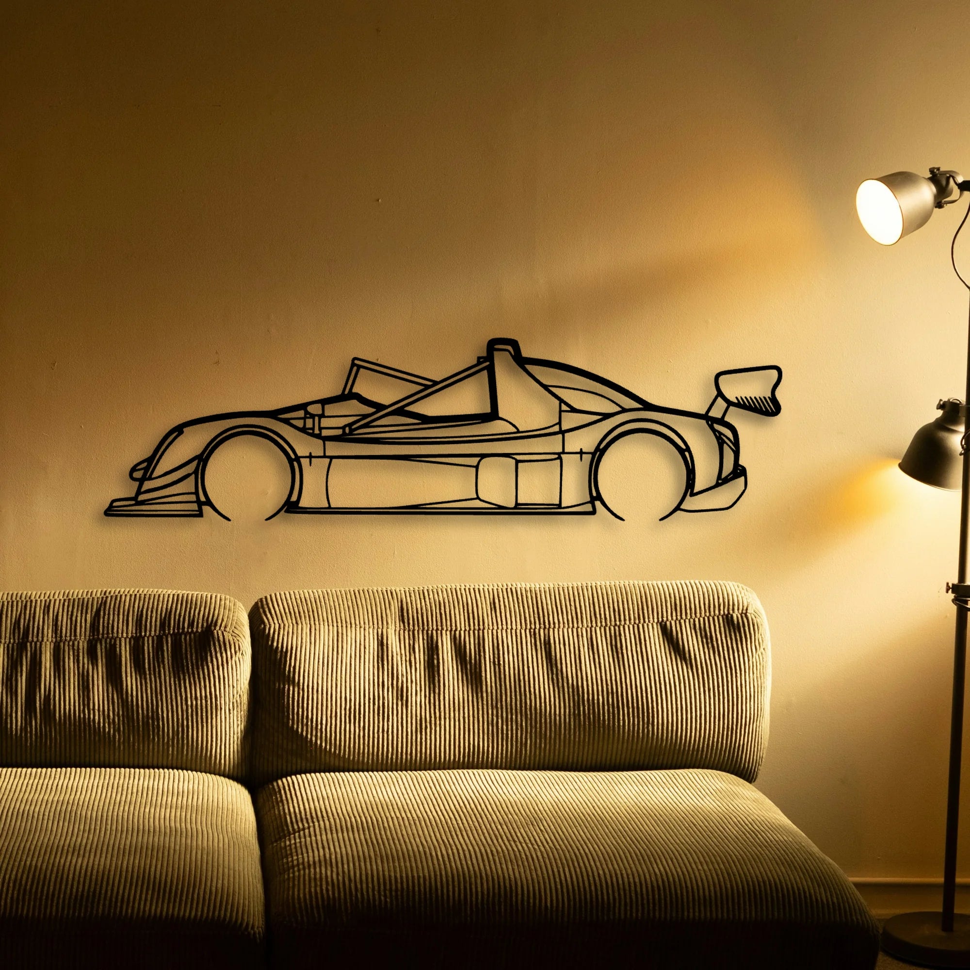 SR10 Classic Silhouette Metal Wall Art - Tinvibe