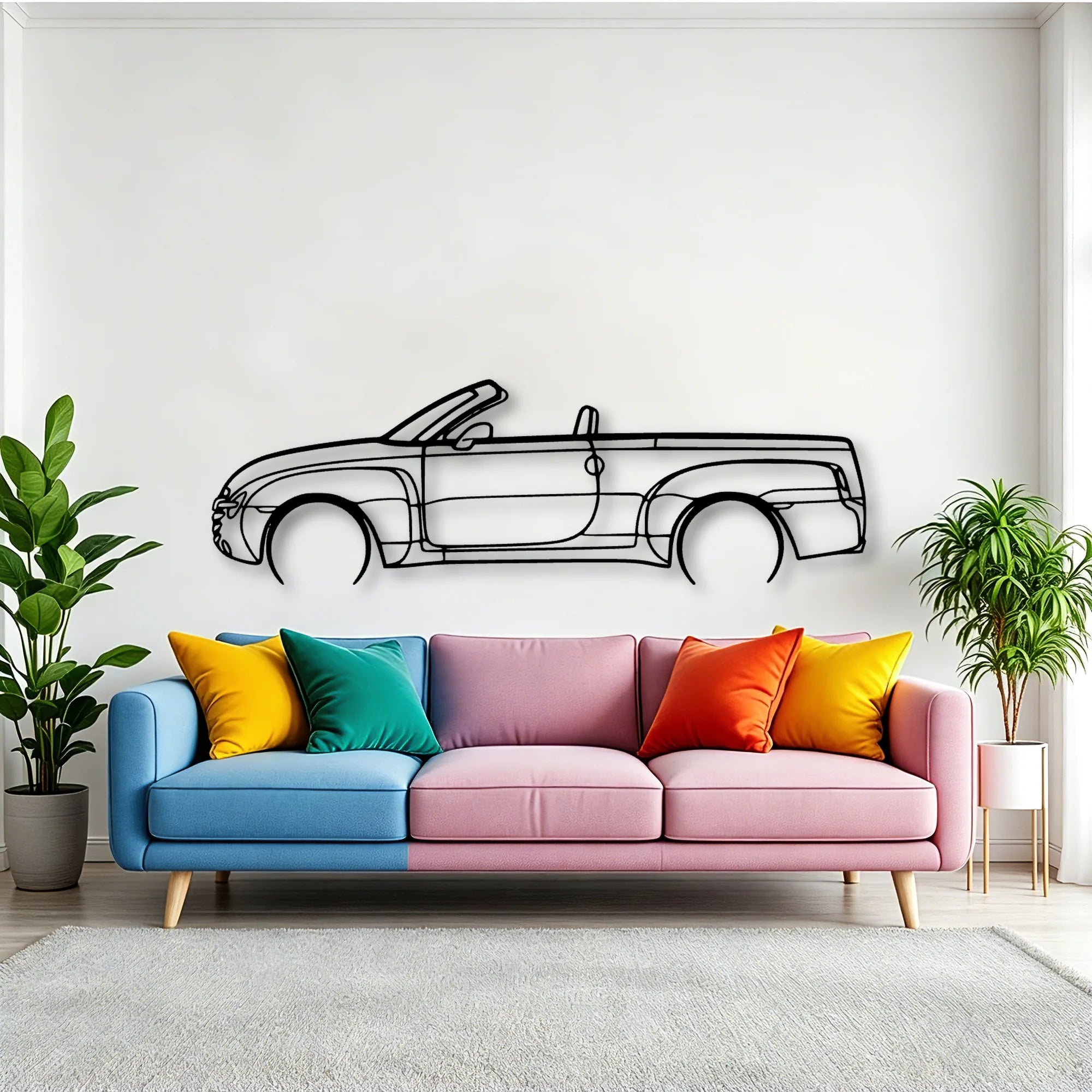 SSR 2 Classic Silhouette Metal Wall Art - Tinvibe