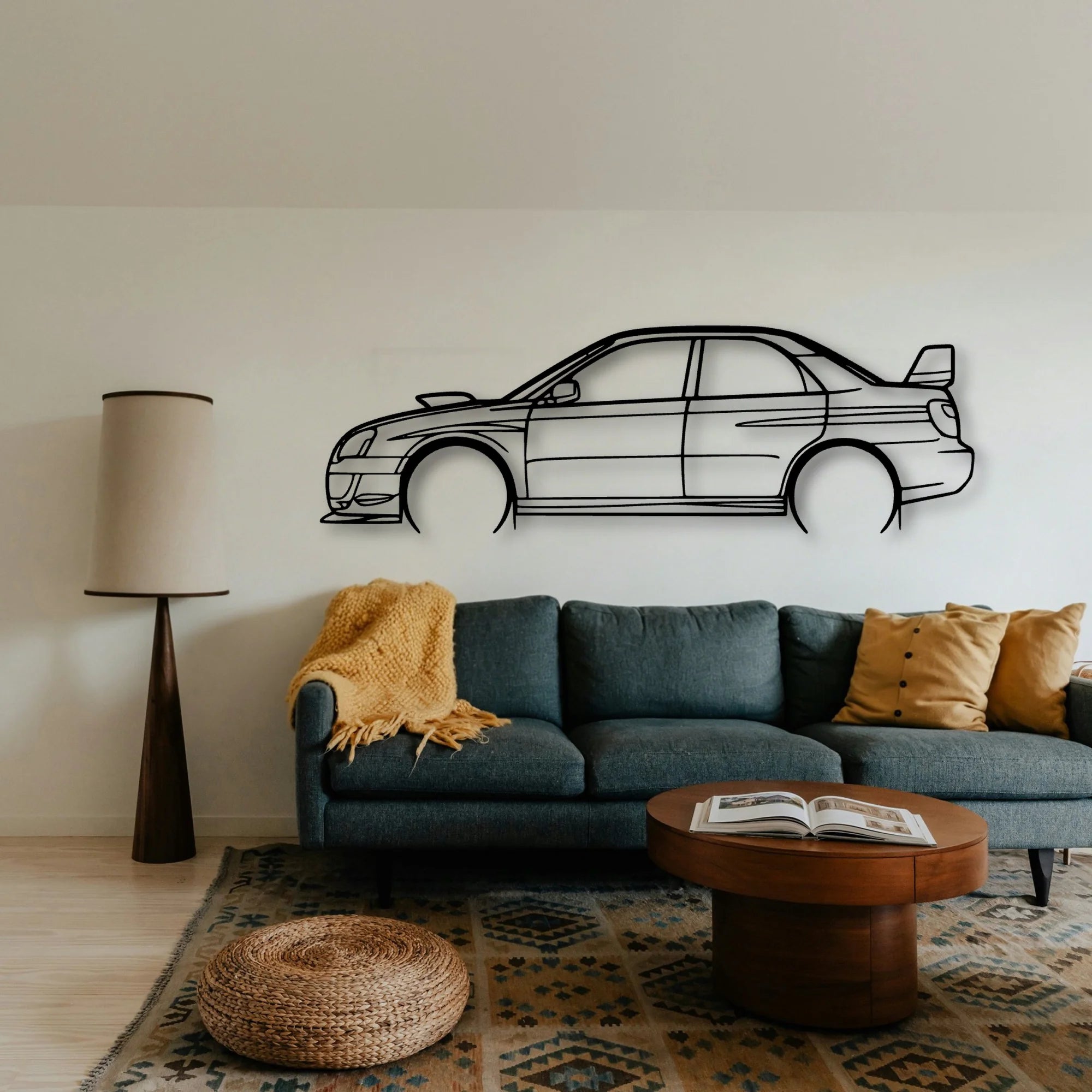 STI GD Classic Silhouette Metal Wall Art - Tinvibe