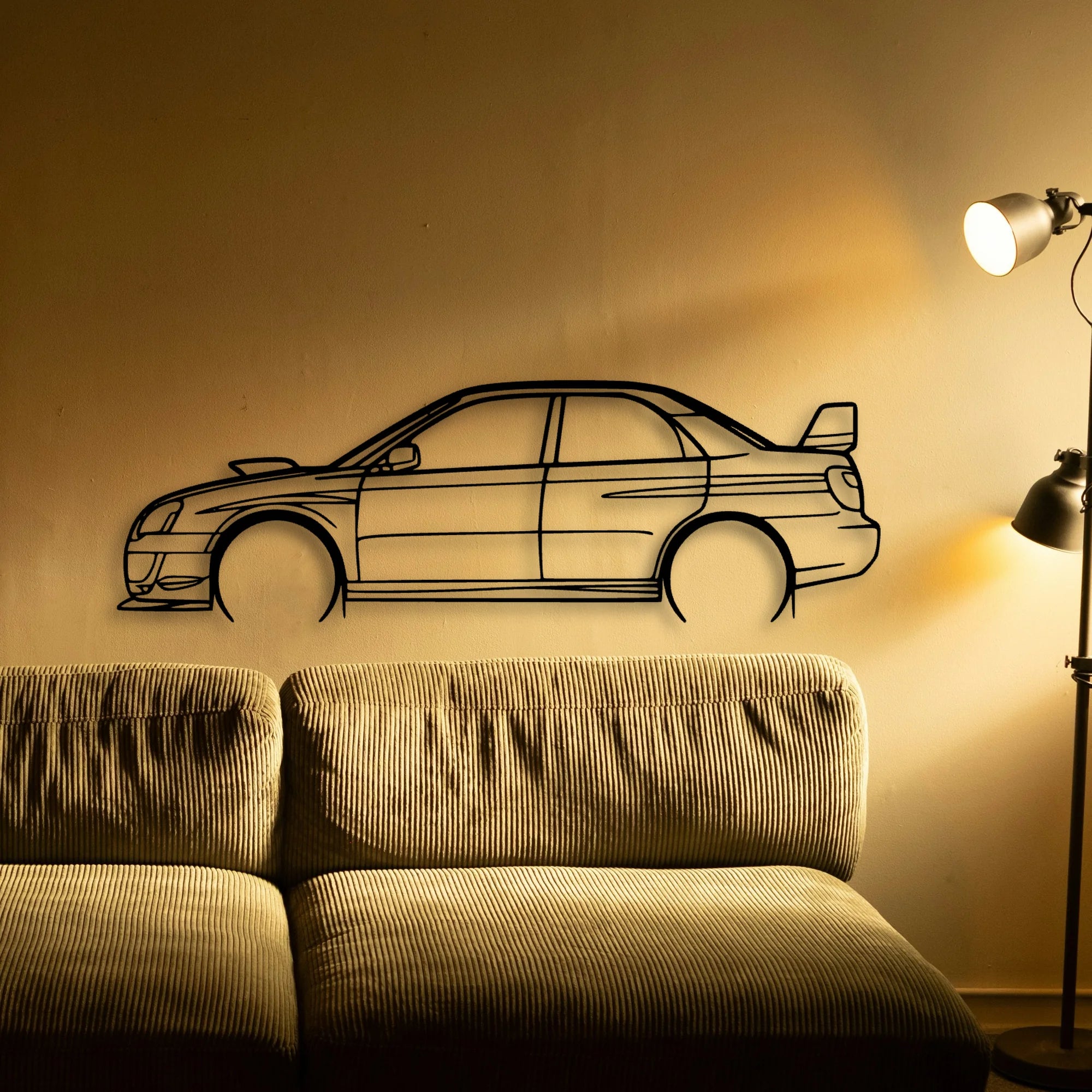 STI GD Classic Silhouette Metal Wall Art - Tinvibe