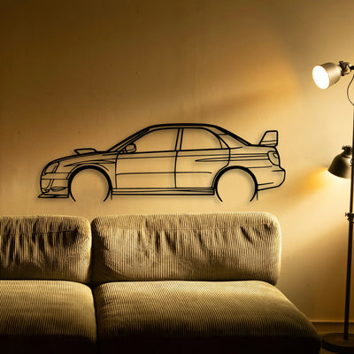 STI GD Classic Silhouette Metal Wall Art - Tinvibe