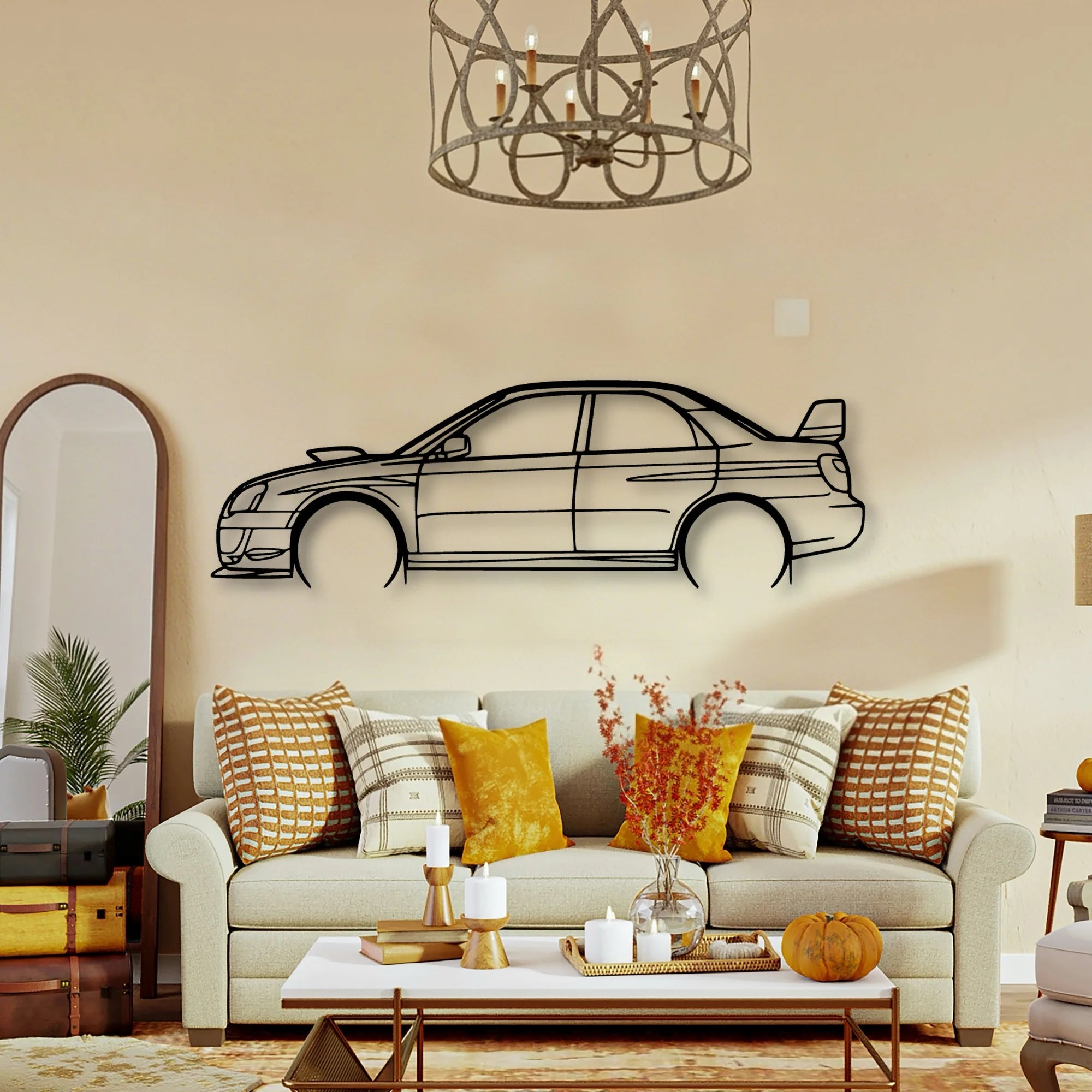 STI GD Classic Silhouette Metal Wall Art - Tinvibe