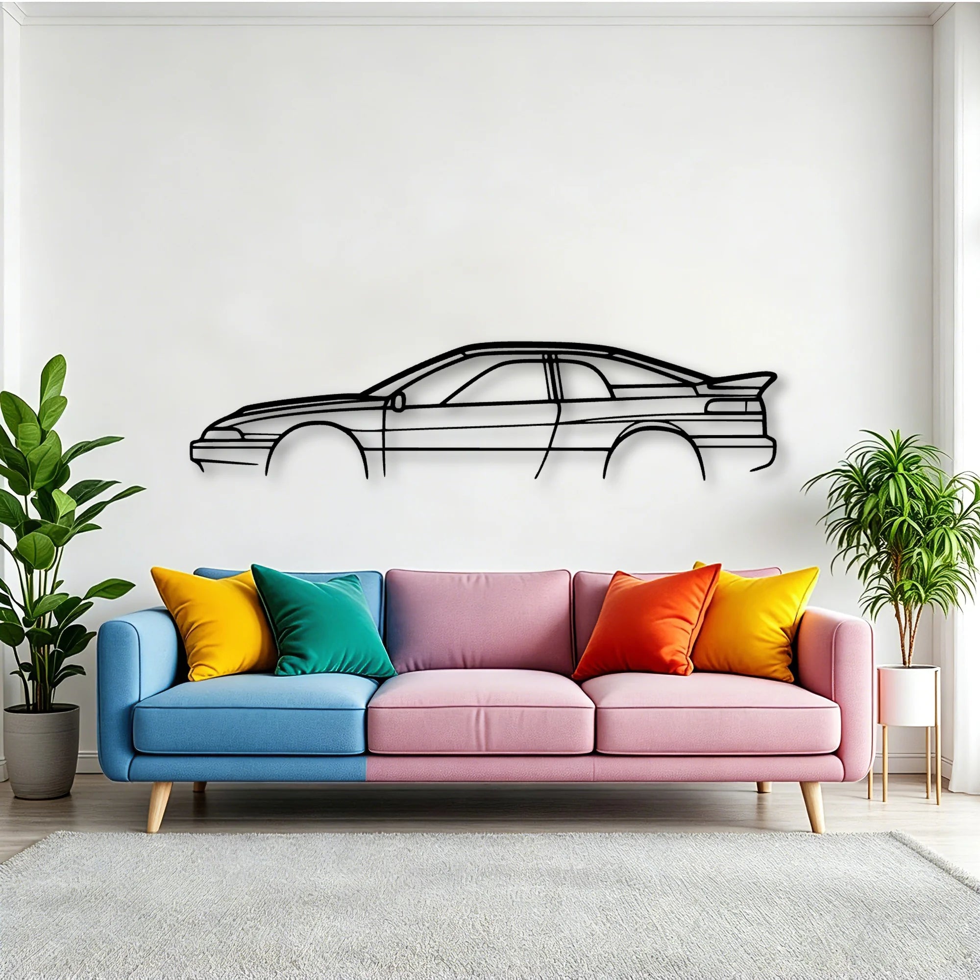 SVX Classic Silhouette Metal Wall Art - Tinvibe