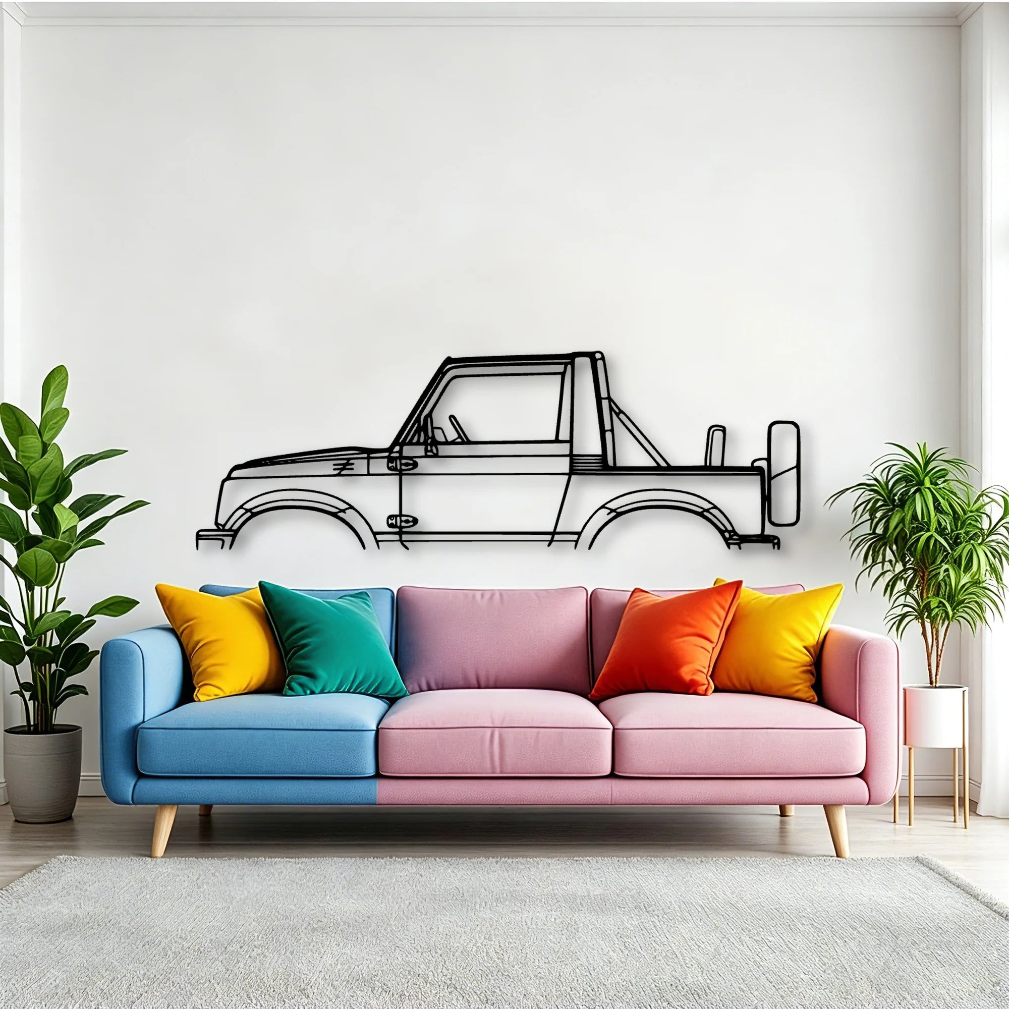 Samurai 1988 Classic Silhouette Metal Wall Art - Tinvibe