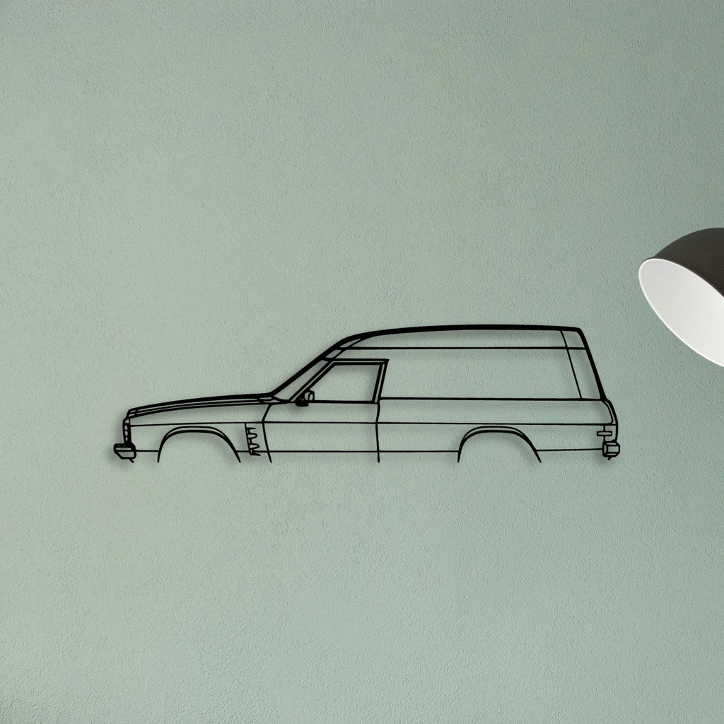 Sandman Panelvan 1975 Classic Silhouette Metal Wall Art - Tinvibe