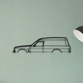 Sandman Panelvan 1975 Classic Silhouette Metal Wall Art - Tinvibe
