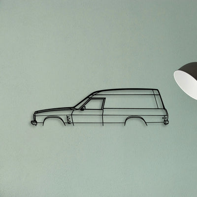 Sandman Panelvan 1975 Classic Silhouette Metal Wall Art - Tinvibe