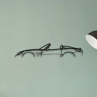 Saturn SKY 2008 Cabrio Classic Silhouette Metal Wall Art - Tinvibe