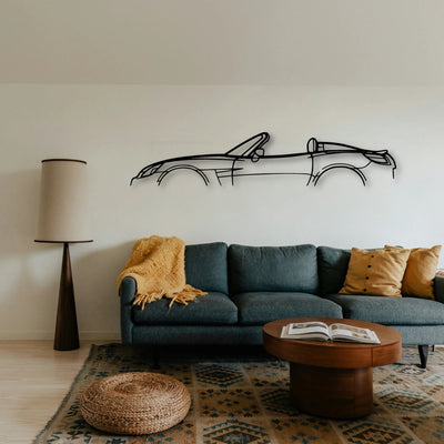 Saturn SKY 2008 Cabrio Classic Silhouette Metal Wall Art - Tinvibe