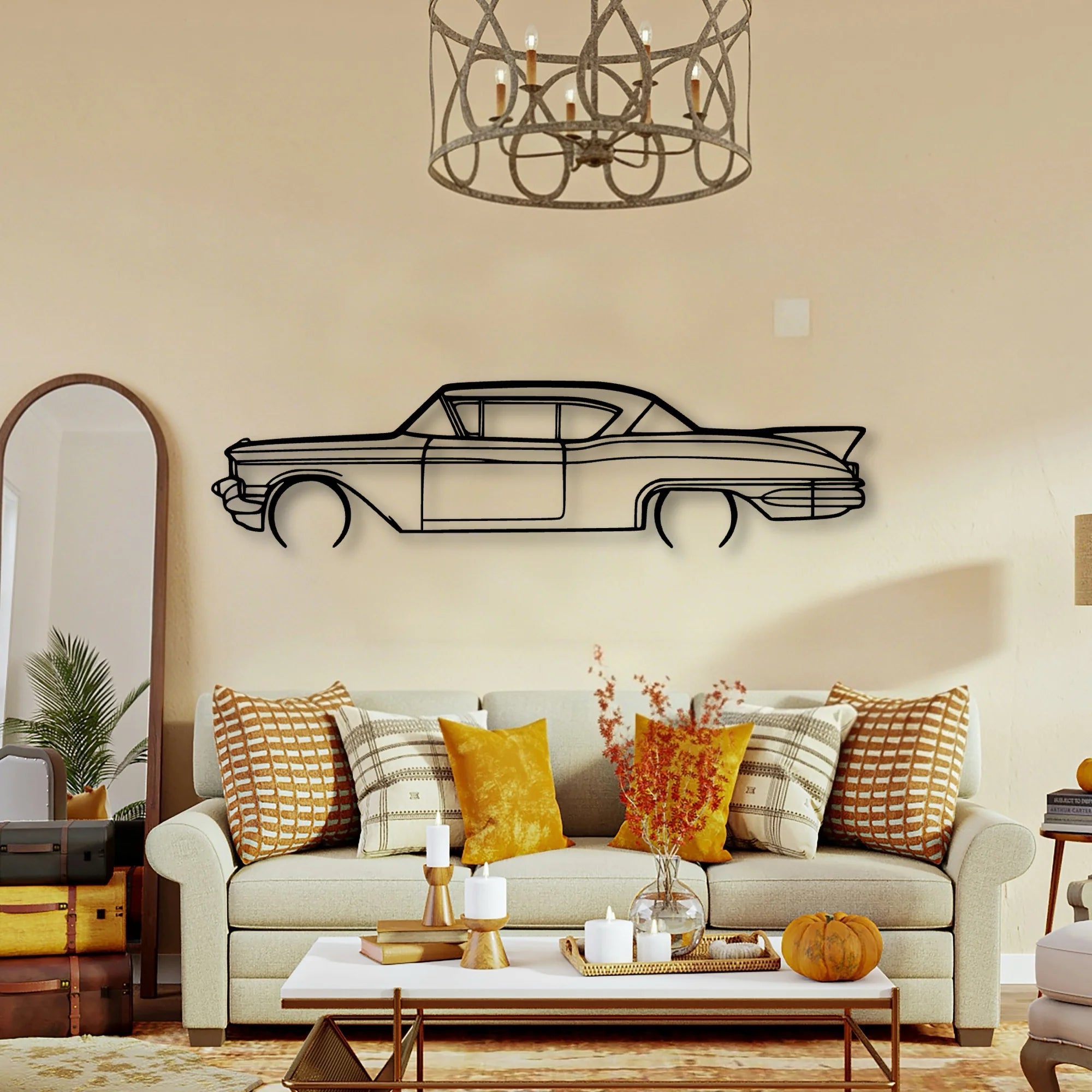 SEV 1957 Classic Silhouette Metal Wall Art - Tinvibe