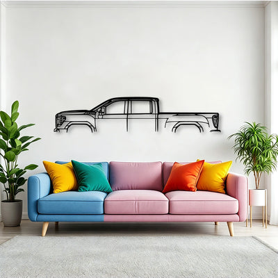 Sierra 2500 GT4 Classic Silhouette Metal Wall Art - Tinvibe