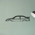 Sierra Cosworth RS500 1988 Classic Silhouette Metal Wall Art - Tinvibe