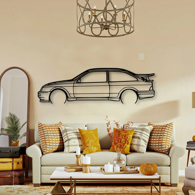 Sierra RS500 1987 Classic Silhouette Metal Wall Art - Tinvibe