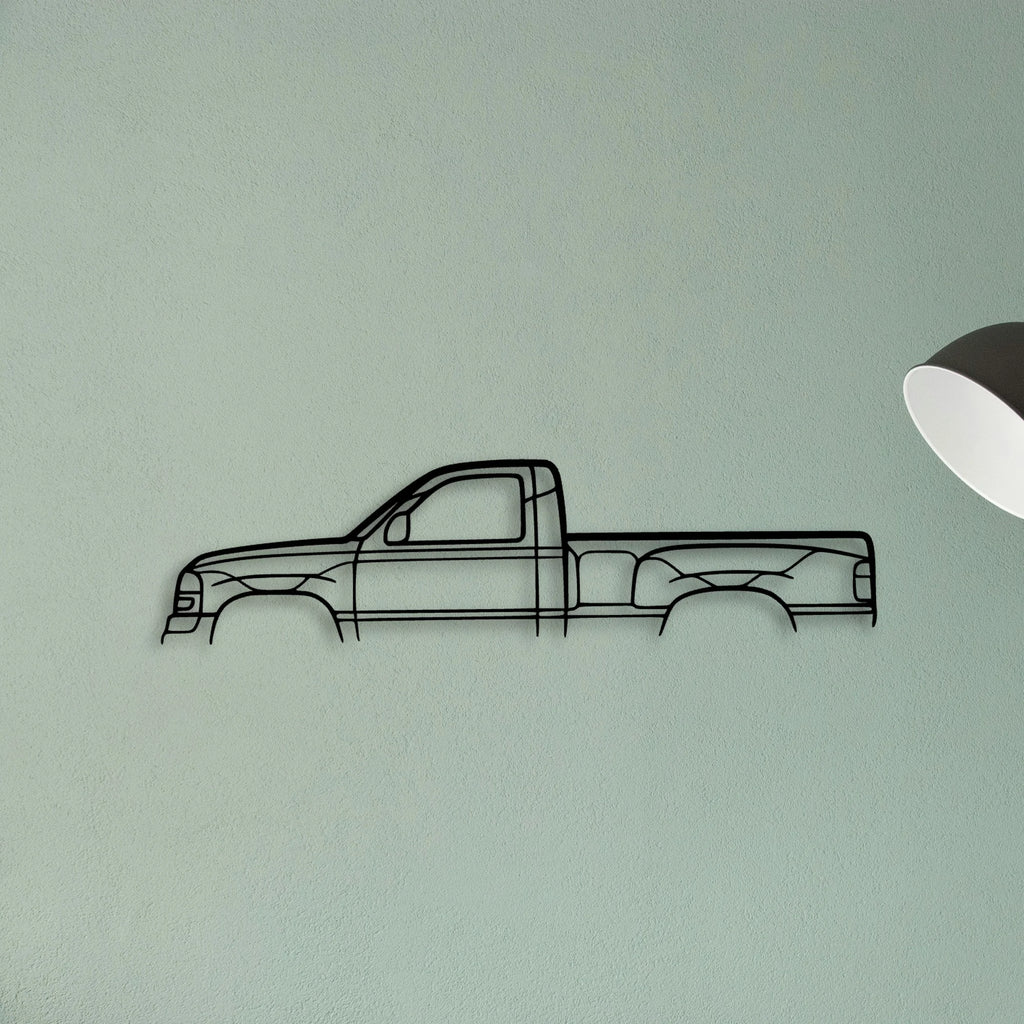 Sierra Single CAB Classic Silhouette Metal Wall Art - Tinvibe
