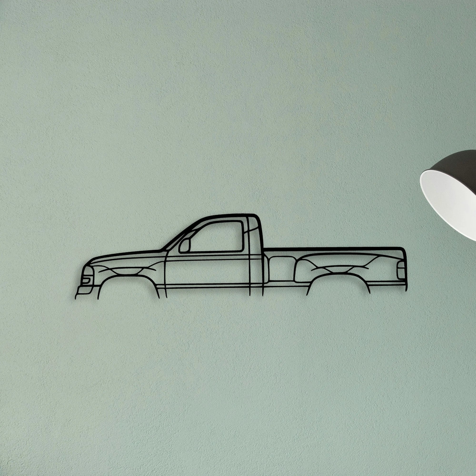 Sierra Single CAB Classic Silhouette Metal Wall Art - Tinvibe