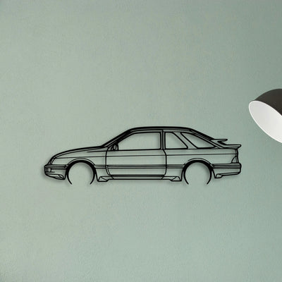 Sierra XR4I 1983 Classic Silhouette Metal Wall Art - Tinvibe