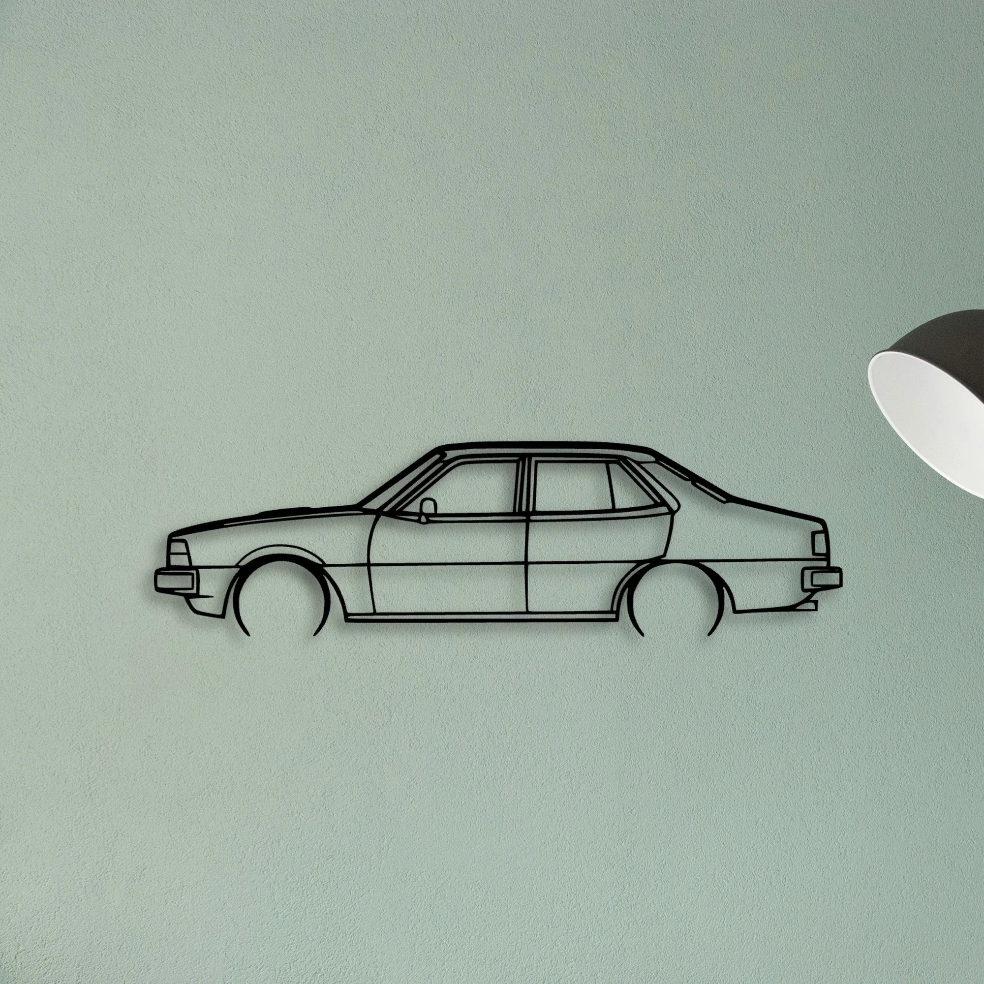 Sigma 1981 Turbo Classic Silhouette Metal Wall Art - Tinvibe