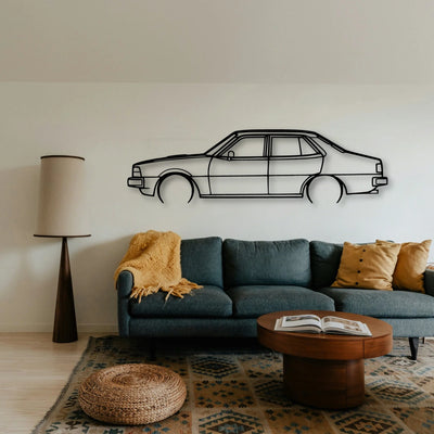 Sigma 1981 Turbo Classic Silhouette Metal Wall Art - Tinvibe
