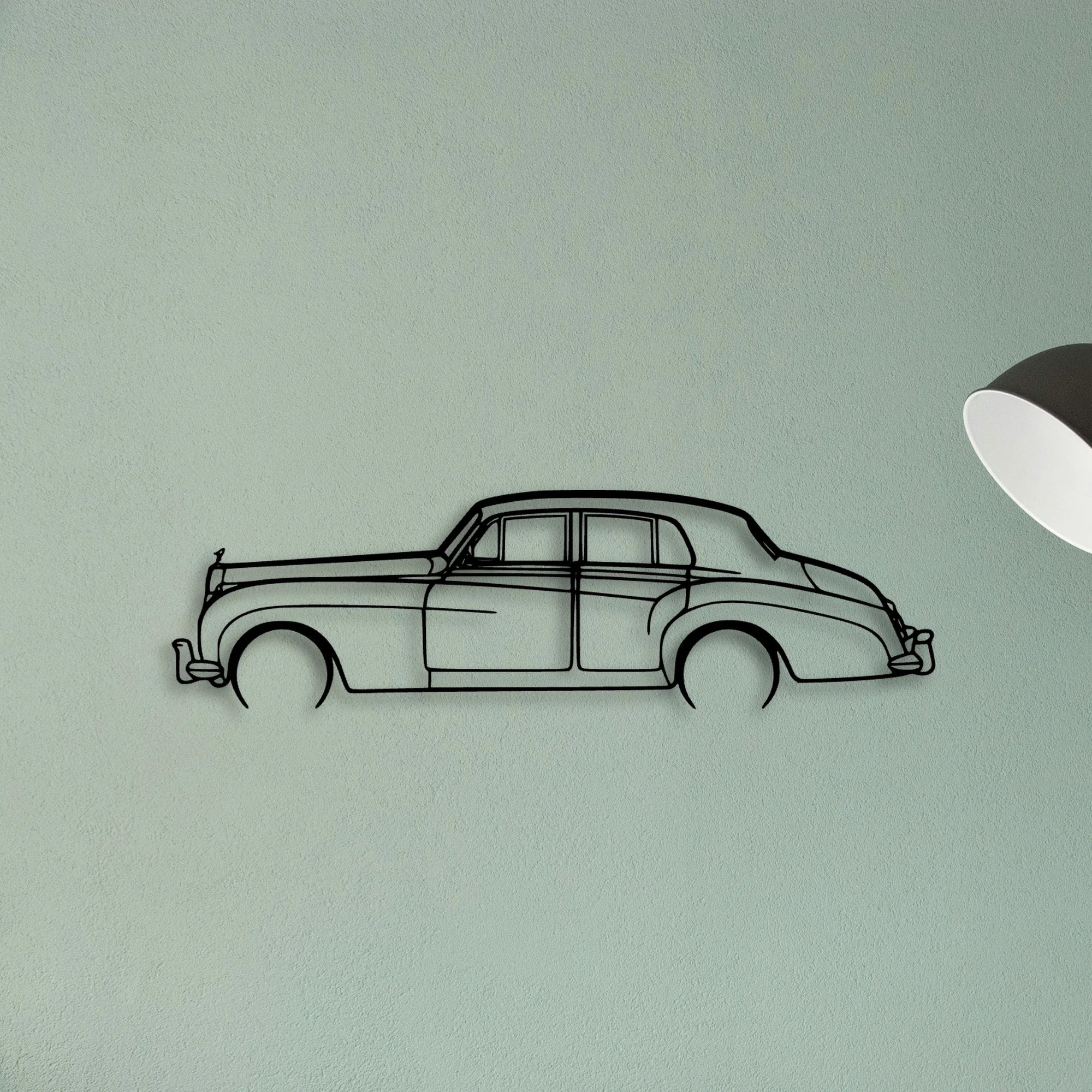 Silver Cloud 2 Classic Silhouette Metal Wall Art - Tinvibe