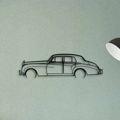 Silver Cloud 2 Classic Silhouette Metal Wall Art - Tinvibe